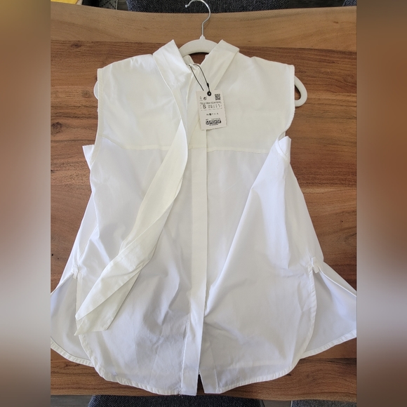 Zara tied sleeveless blouse - Picture 9 of 12